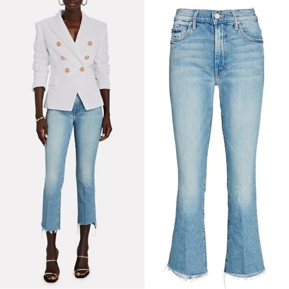 Mother The Insider Crop Step Fray High Rise Jeans Size 25 I Confess
